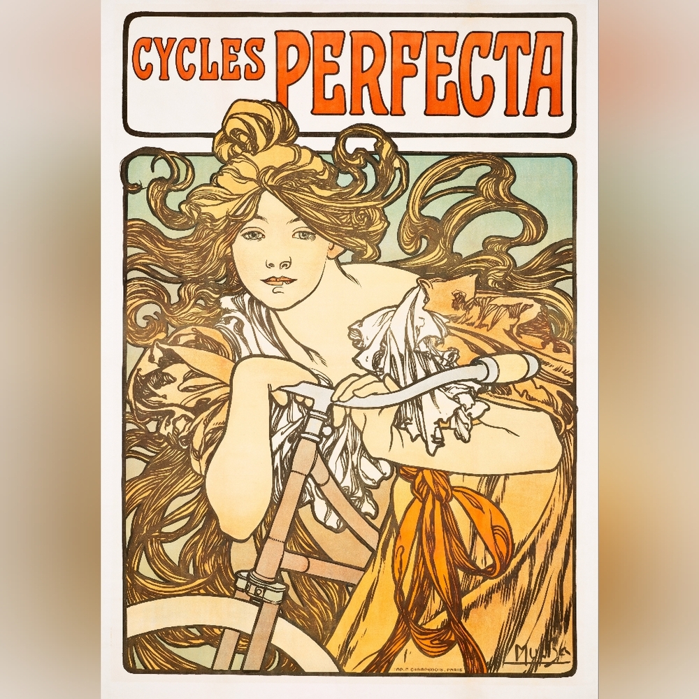 Cycles Perfecta Art Nouveau Print